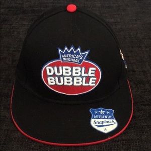 Forever 21 MEN Black and Red SnapBack Novelty Baseball Hat